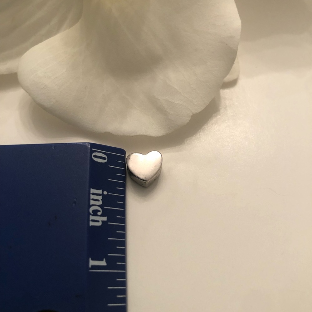 Vintage 925 Sterling Silver Heart Pendant/Slide